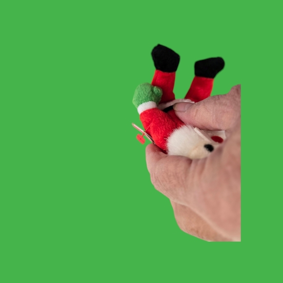 Vintage The Jingle Beanies Collection Santa Plush 2002 - Picture 8 of 11